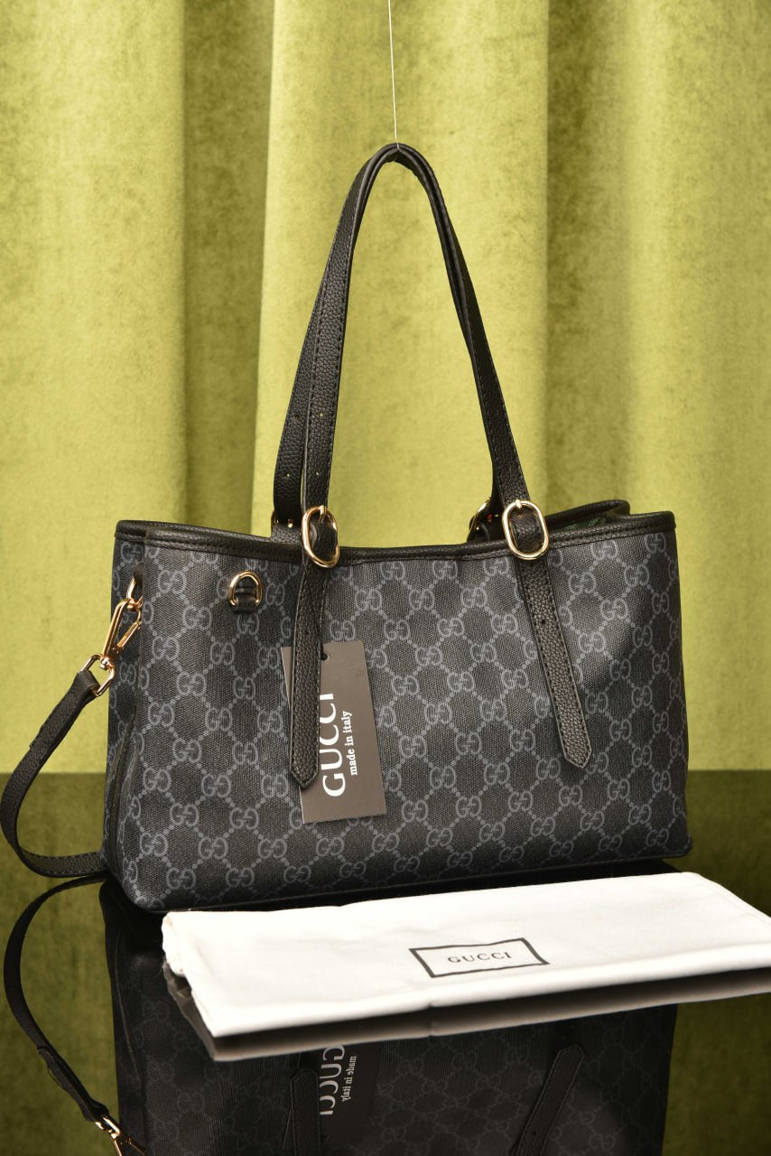 GG Emblem Small Tote Bag